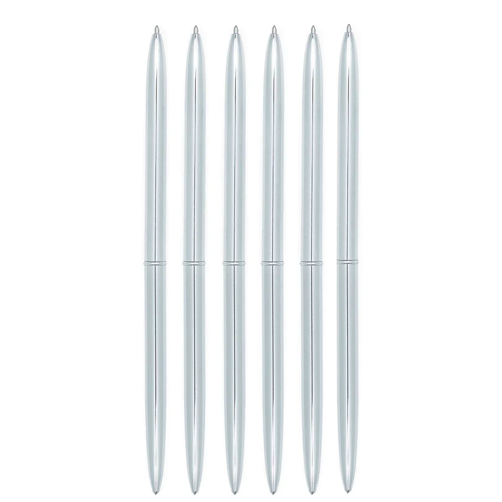 

6Pcs Dual Head Metal Ballpoint Pens Rotating Design Smooth Flow for School Office Use Elegant Gift for Students Teachers