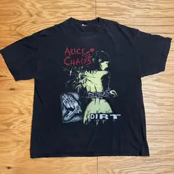 T shirt Alice In Chains Daisy In Hands T Shirt Black Mens