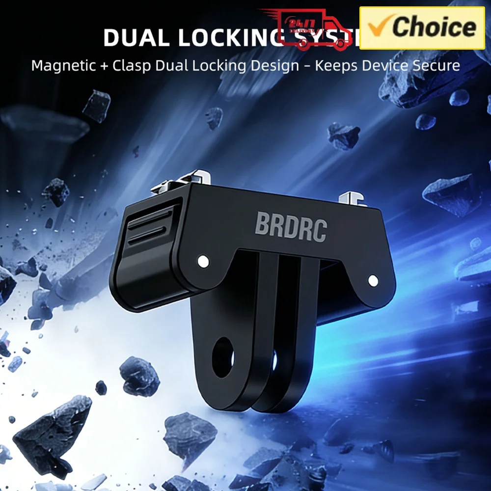 Support magnétique à dégagement rapide pour caméra Ace Pro/2/X5, connecteur de trépied, adaptateur à loquet magnétique avec accessoire de verrouillage sécurisé