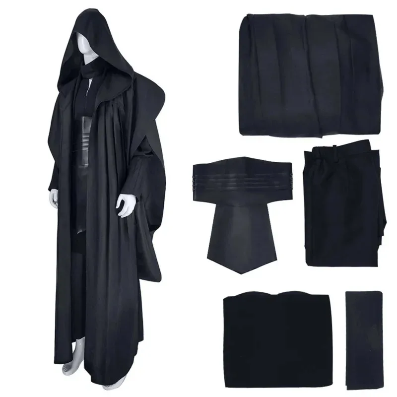 Movie Darth Maul Cosplay Costume Unisex Cloak Robe Fantasia Male Adult Halloween Carnival Performance Suit Cothes