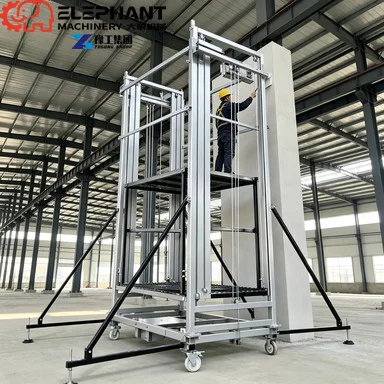 Electric Scaffolding Electrically Mobile Rolling Foldable Lift Scaffold Painter Decoration Equipment