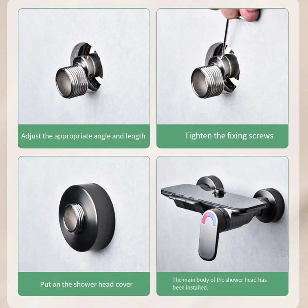 360 Degree Rotating Shower Head Adjustable Shower Faucet Customizable Outlet Angle Versatile Bathroom Compatibility