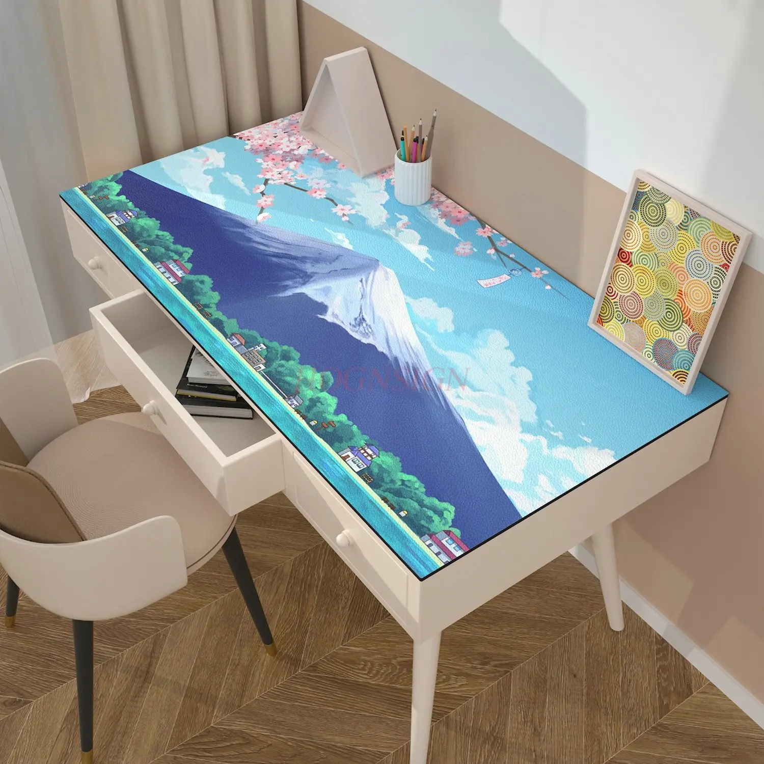 

1 шт. кожаный настольный коврик, настольный коврик, студенческий и детский водонепроницаемый, маслостойкий, без запаха, офисный настольный коврик с скатертью