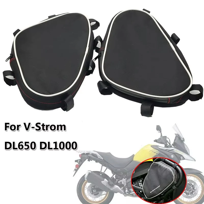 

For Suzuki V-Strom DL650 DL1000 For Givi For Kappa Motorcycle Frame Crash Bars Waterproof Bag Repair Tool Placement Bag