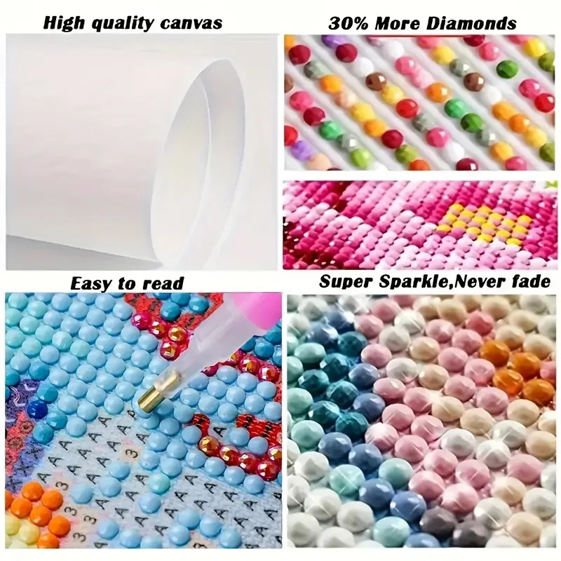 New 5D Diy Diamond Paintings 30x40 cm Mosaic Wall Diamond Art Painting Kits Embroidery Full Crystal Accessories New 2025 Paint view 4