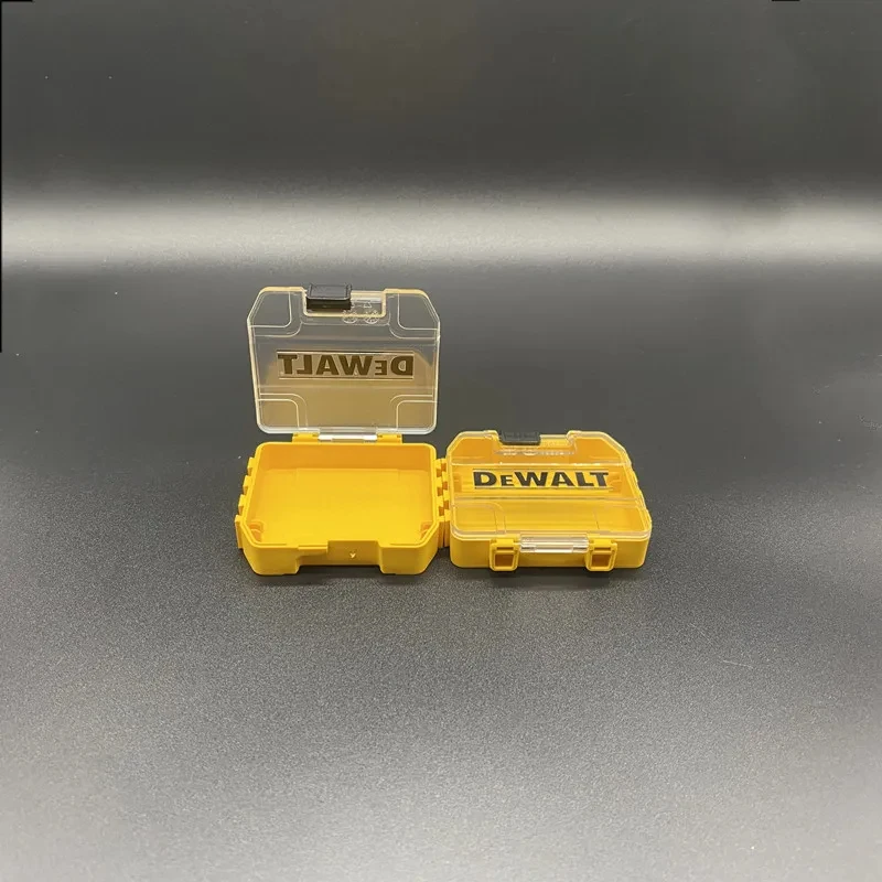 Imagem -02 - Dewalt-case Resistente para Brocas Pequeno Estojo Resistente Empilhável Instale a Caixa de Acessórios para Ferramentas Amarelo Original 74x67x17 mm Peças