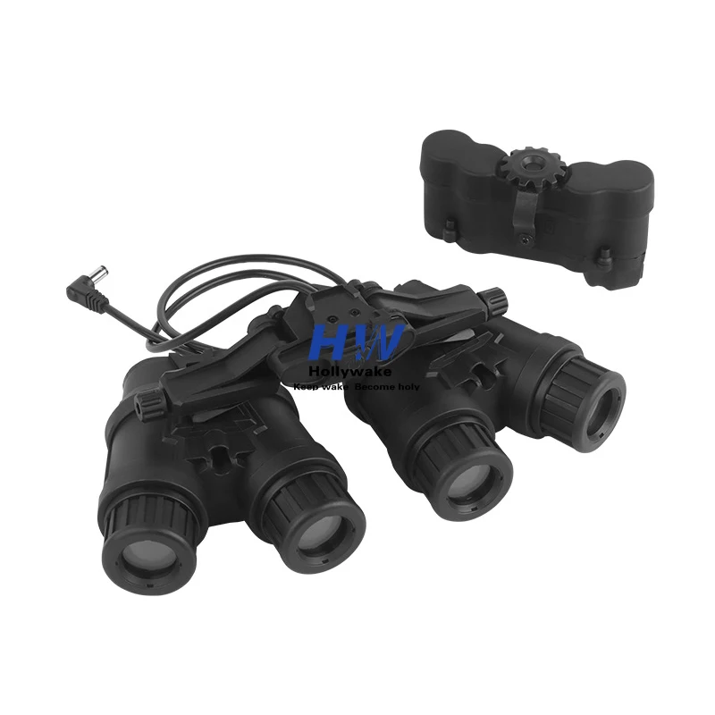 Set Model Lengkap Penglihatan Malam Empat Mata + Dudukan NVG + Helm + Tanpa Kamera Fungsional untuk Permainan Senapan BB