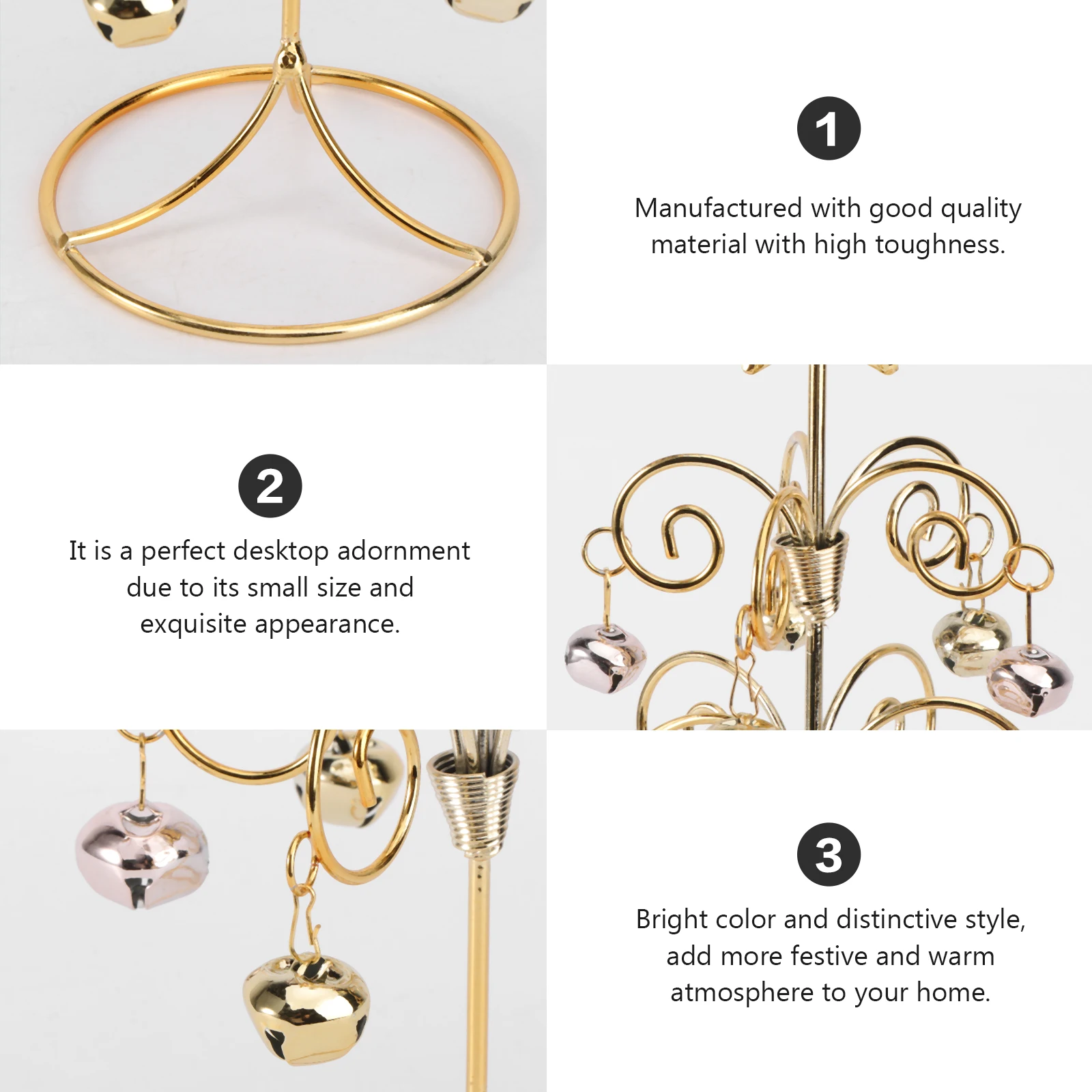 

Mini Christmas Gold Branch Tabletop Decor Home Metal Xmas Tree Exquisite Venue Decoration Supply Ornament Festive Supply Party