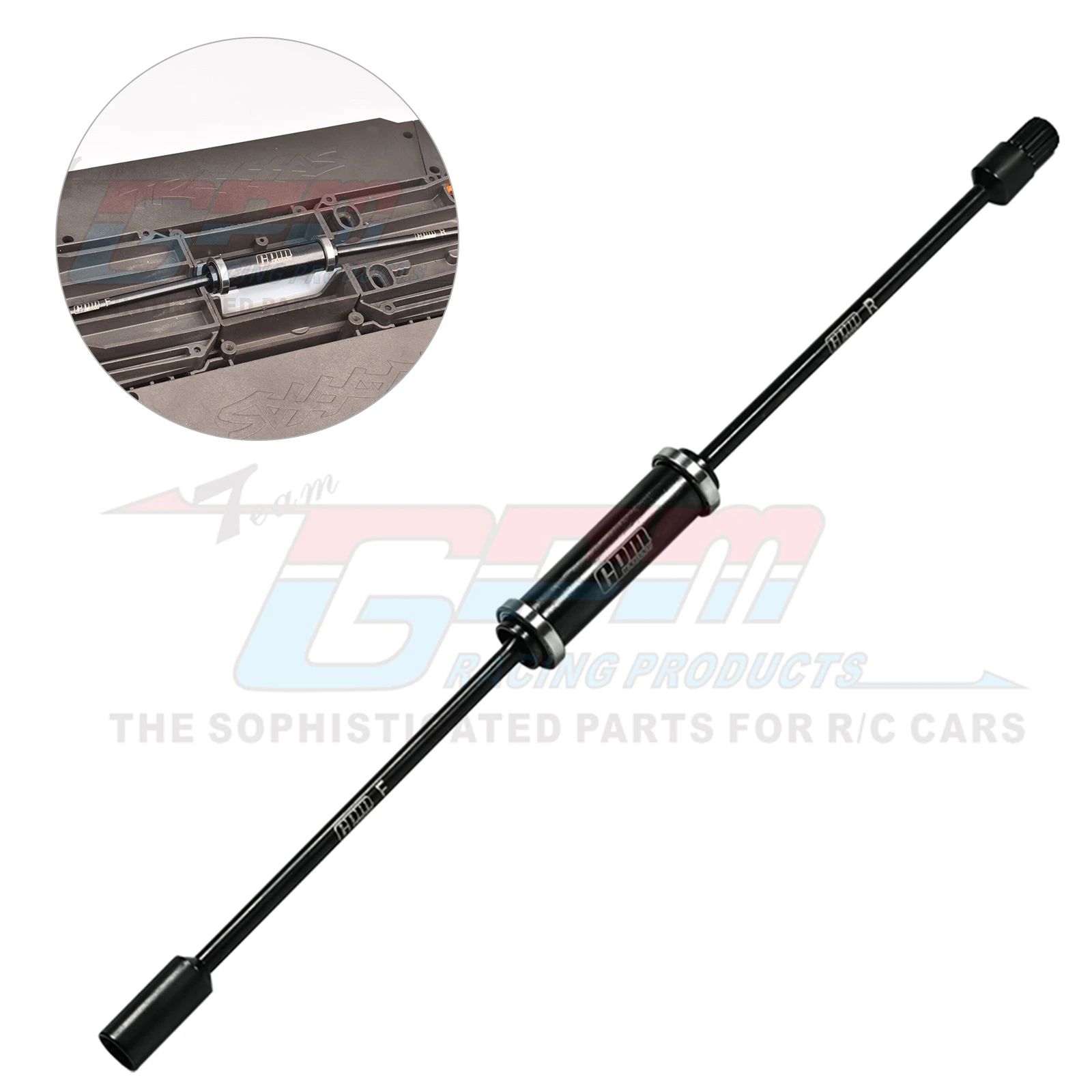 GPM 4140 Medium carbon steel center slider driveshaft set For TRAXXAS 1/5 X-Maxx