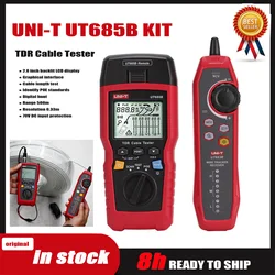 UNI-T UT685B KIT TDR Cable Tester Pair Coaxial POE Network Cable Length Sequence Detector RJ11 RJ45 Plug Adapter Digital Meter