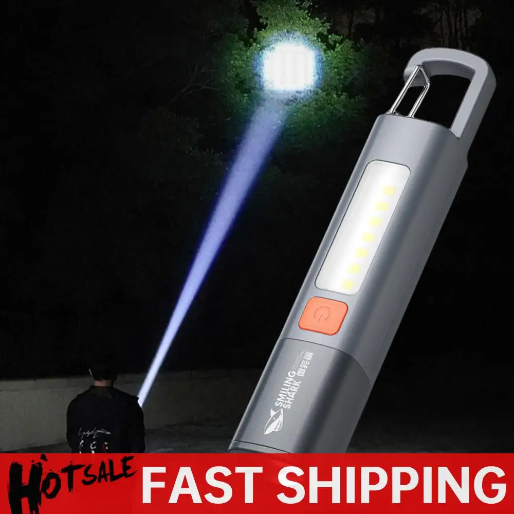 

LED Camping Flashlight Compact Camping Torch Type C USB Rechargeable Portable Handheld Light 3 Light Modes for Outdoor Camping