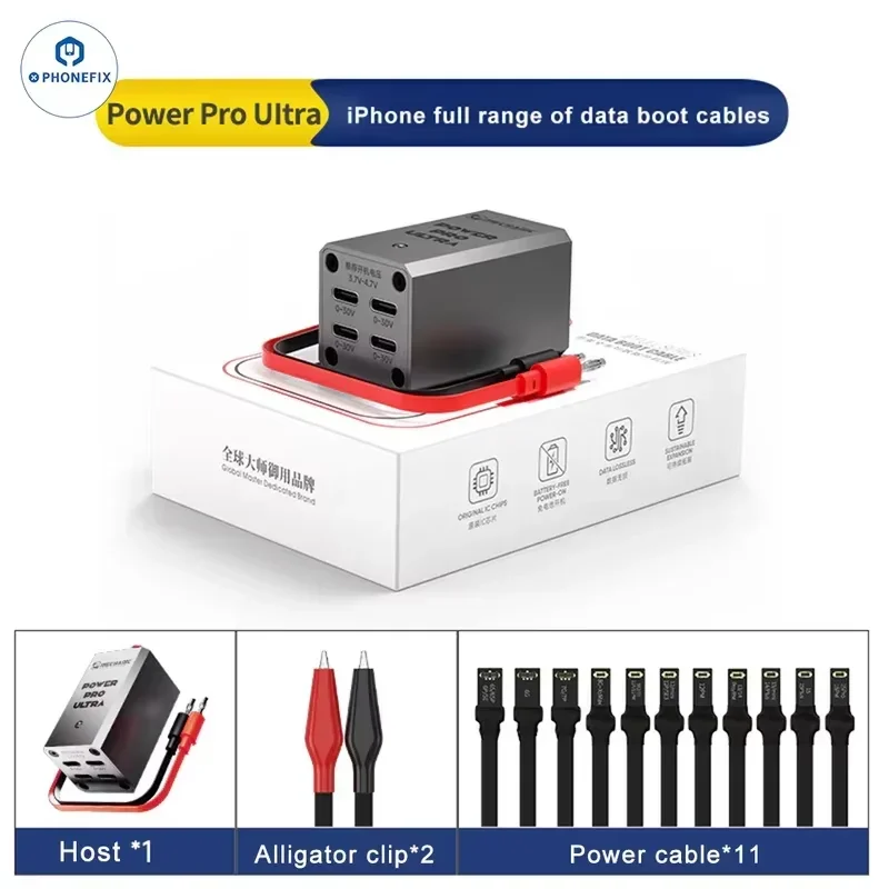 

MECHANIC Power Pro Ultra for iPhone 6-15 Pro Max Power Supply Test Cable Type-C Input with 11 FPC Flex One-key Start Boot Line