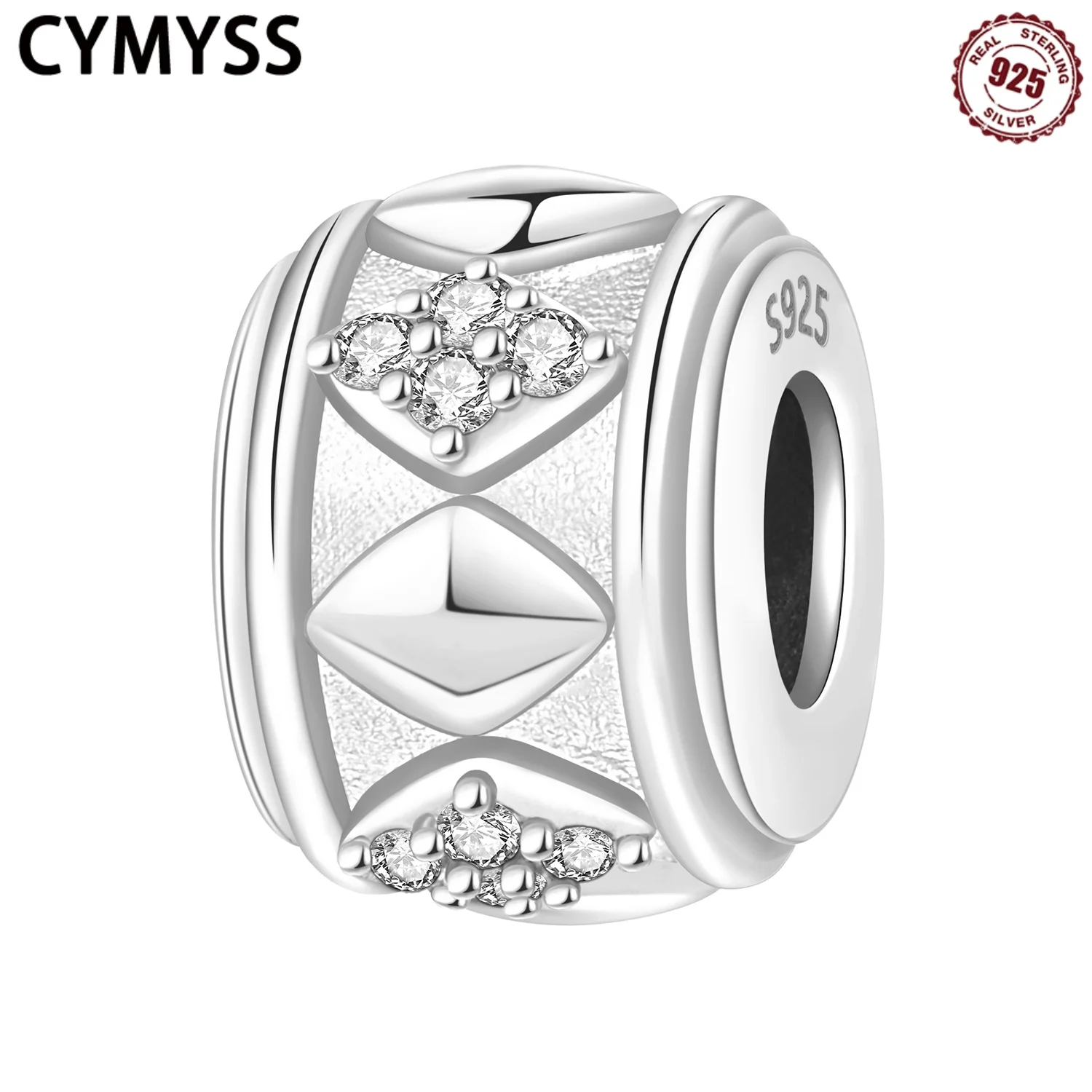 

CYMYSS 2025 New S925 Sterling Silver Gold Zircon Women's Beading Boutique Wedding Birthday Party Gift Jewellery Women's Beading