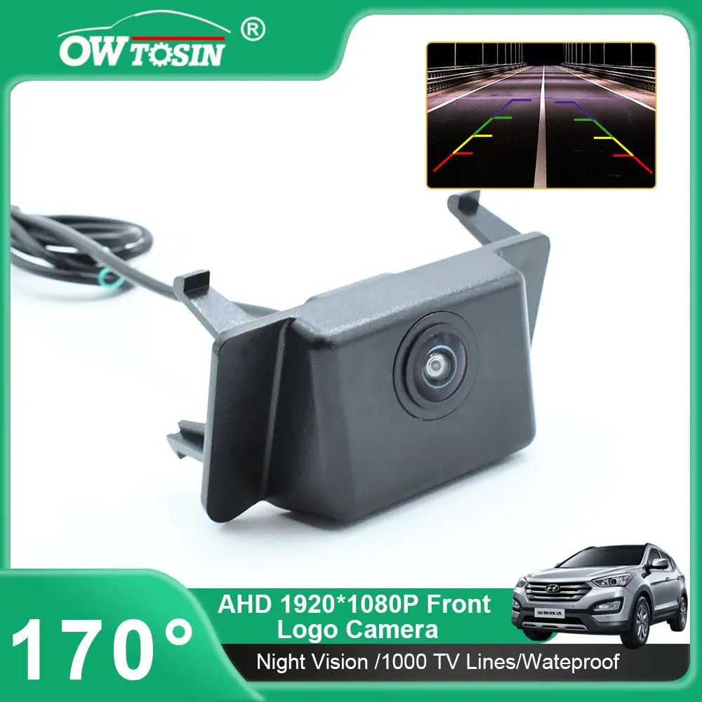 Fisheye Lens AHD 1080P Vehicle Parking Car Camera For Hyundai Tucson NX4 2020 2021 2022 2023 Front Logo Camera