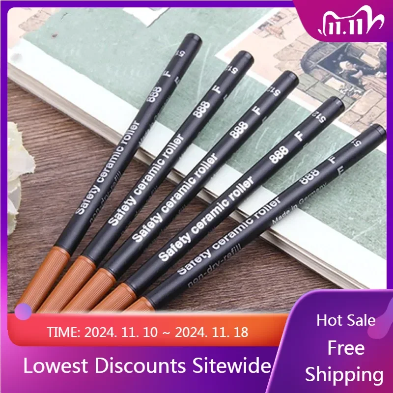 Schmidt Neutral 0.5mm black pen core European standard G5 pen refill Office Supplies Back To School F Nib Writing gel pen refill