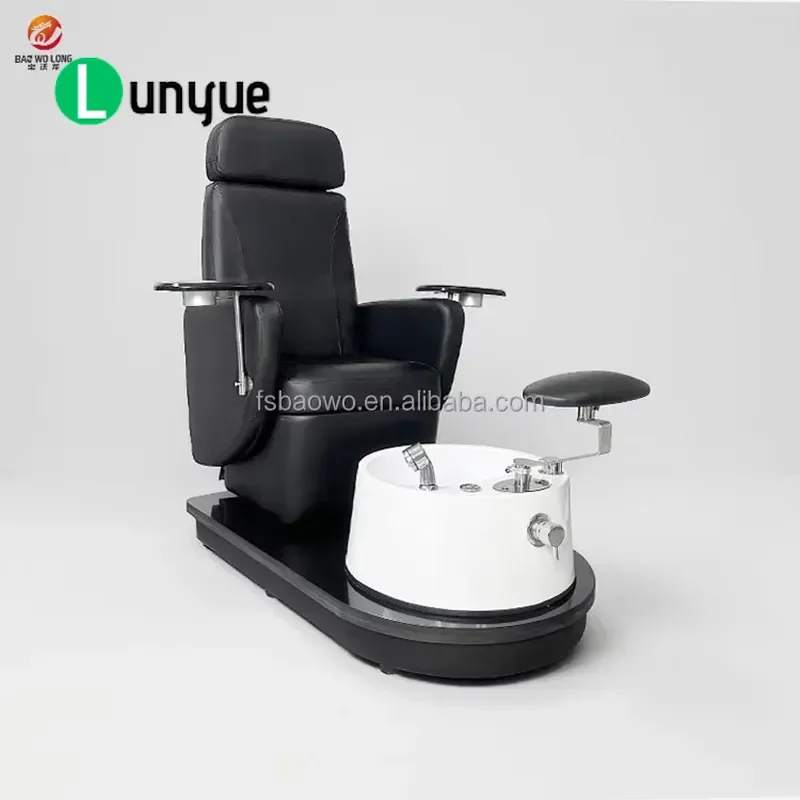 Deluxe Nail Table with Foot Massage Chair for Beauty Manicure Pedicure Station Comfortable Spa Furniture Professional