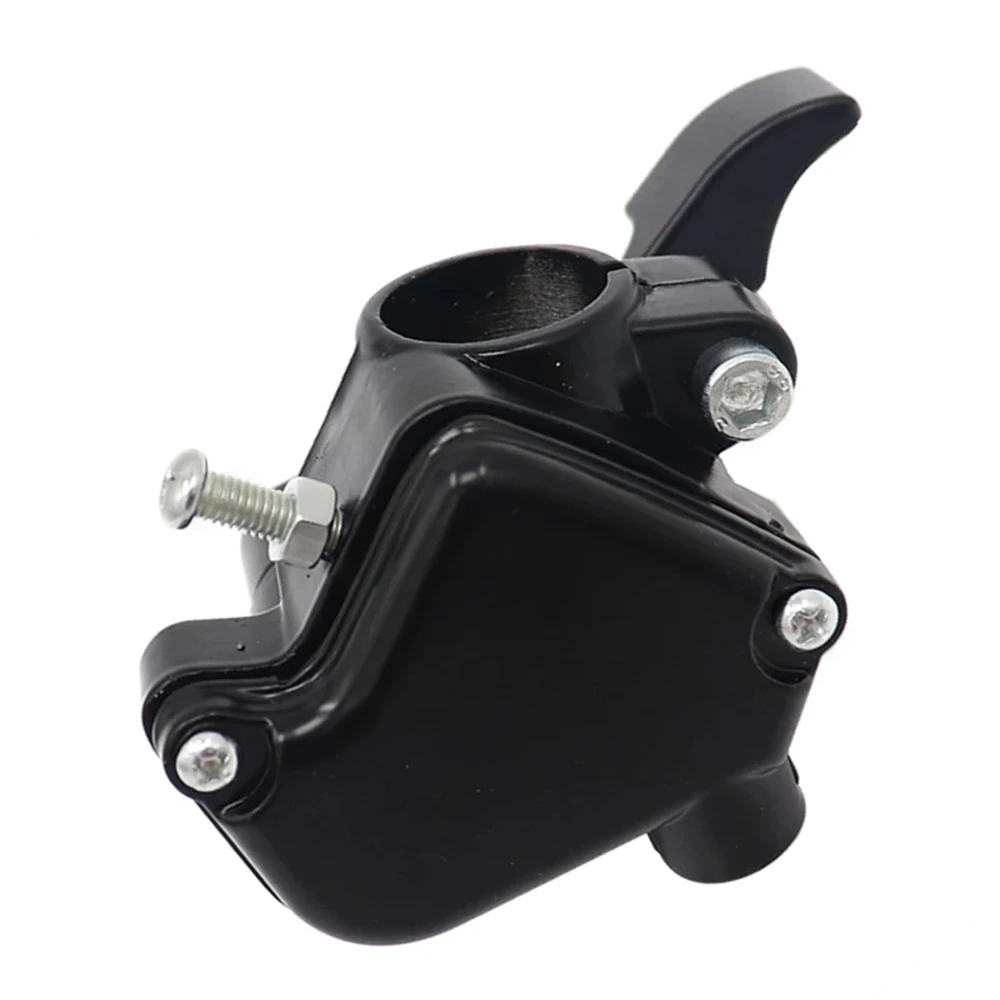 Black Twin Handle Brake Lever Double Thumb Throttle Assembly For Mini Quad ATV Motorcycle