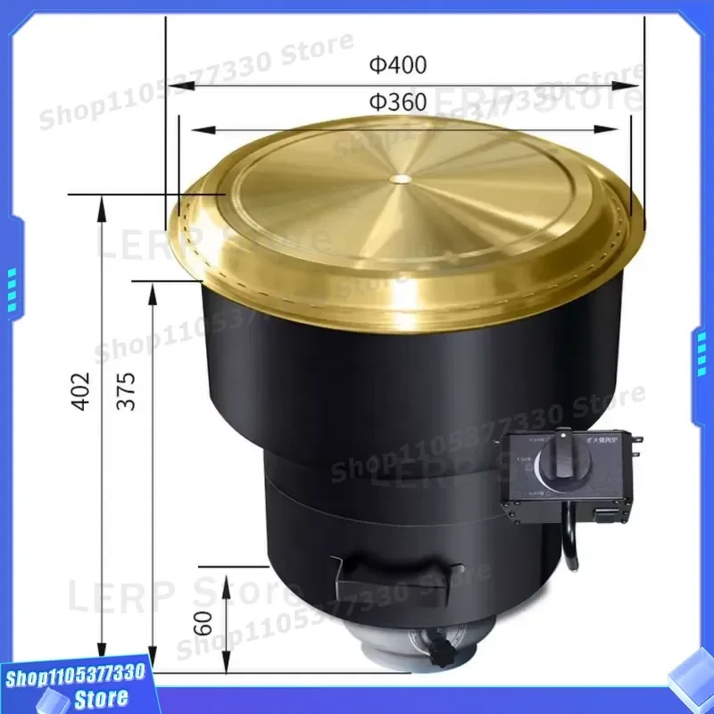 Commercial Smokeless Korean BBQ Grill Infrared Benchtop LPG LNG Heater for Restaurant Modi Style Infrared LPG LNG Benchtop