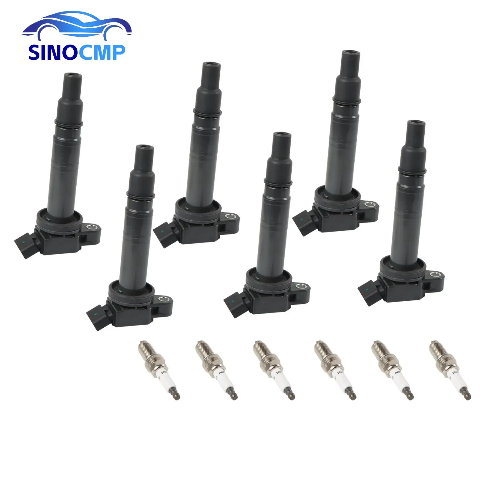 

6pc UF334 UF495 C1426 89057998 90919A2001 pIgnition Coil & 6pc Iridium Spark Plug For Toyota Lexus 90919-02248 B284