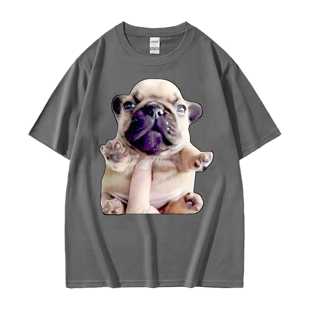 الفرنسية البلدغ مضحك Pibble ميمي تي شيرت للجنسين الصيف بلايز Kawaii لطيف تي شيرت الرجال عالية الجودة 100_ القطن تي شيرت الشارع الشهير