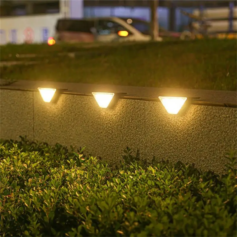 Imagem -02 - Impermeável Led Outdoor Solar Light Anti-theft Stair Lamp Lens Design Super Bright Decoração de Iluminação para Jardim Deck Ip65