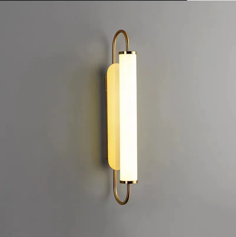 

LED Modern Wall Lamps Nordic Simple Living Dining Room Bedroom Wall Light White Acrylic Indoor Home Decor Stairs Lights 90V-260V