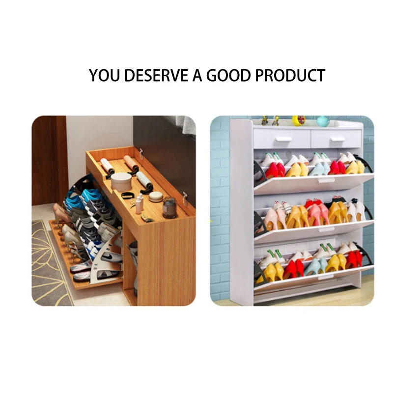 1Pair Cabinet Brackets Collapsible Self Fitting Hardware Furniture Double Layers Shoes Rack Accessories