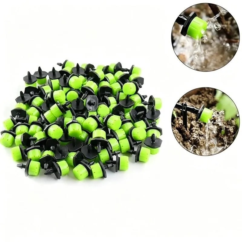 32 pcs Green Adjustable Sprinklers, Adjustable Flow Control for Orchard Greenhouse Irrigation, Multipurpose