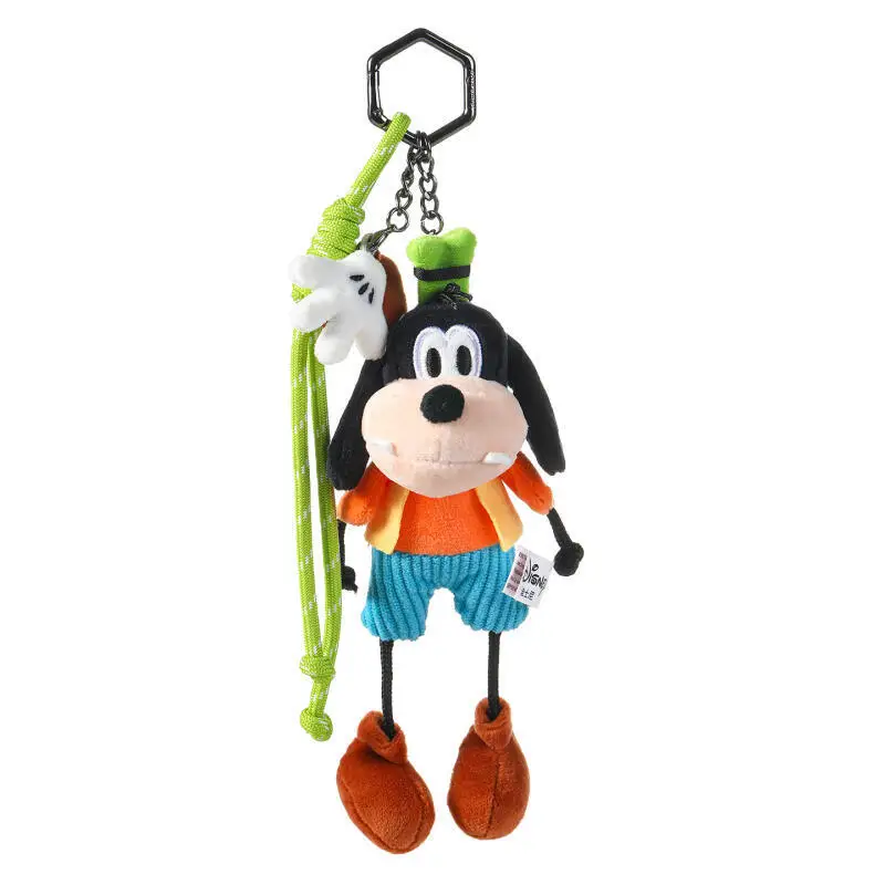 Kawaii ديزني جوفي جوف ألعاب من نسيج مخملي المفاتيح الملحقات الإبداعية الكرتون ميكي ماوس حقيبة الظهر زوجين قلادة فتاة هدية عيد ميلاد