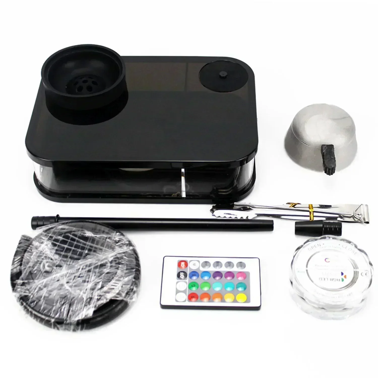 

Smoking Hookah Shisha LED Light Nargile Cachimba Water Pipe Chicha Hookah Kit Accessories For Smoking Кальян Acrylic Shisha