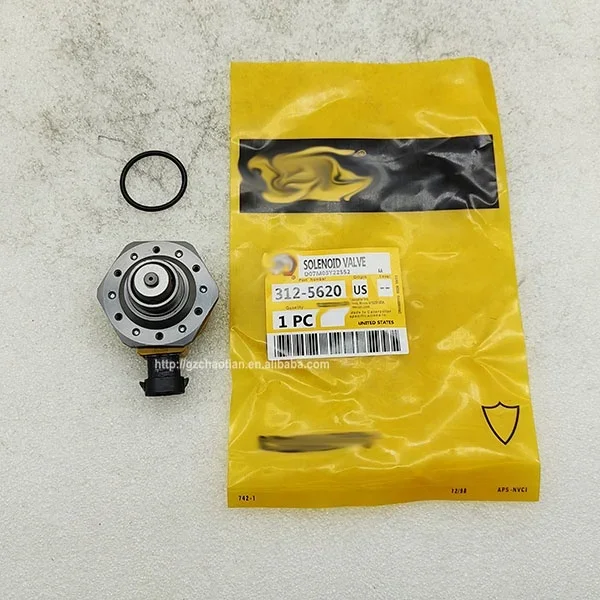 Excavator spare parts E320D excavator fuel injection pump solenoid valve 3125620 312-5620 C6.4 injection pump solenoid valve