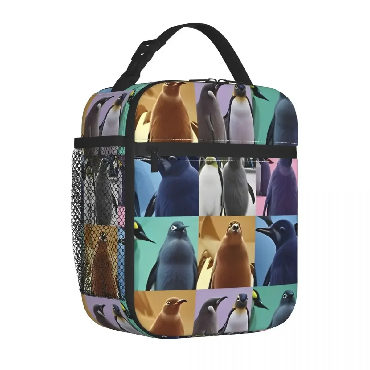 Изолированная сумка для обеда с рисунком пингвина Pesto, контейнер для еды в виде животных, сумка-холодильник, ланч-бокс, сумка-тоут, школьные сумки для еды