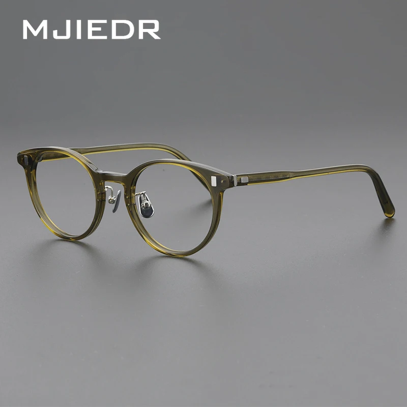 

Top Quality Designer Handmade Acetate Prescription Glasses Frames Men Women Luxury Vintage Round Eyeglass Frames Fashion Eyewear