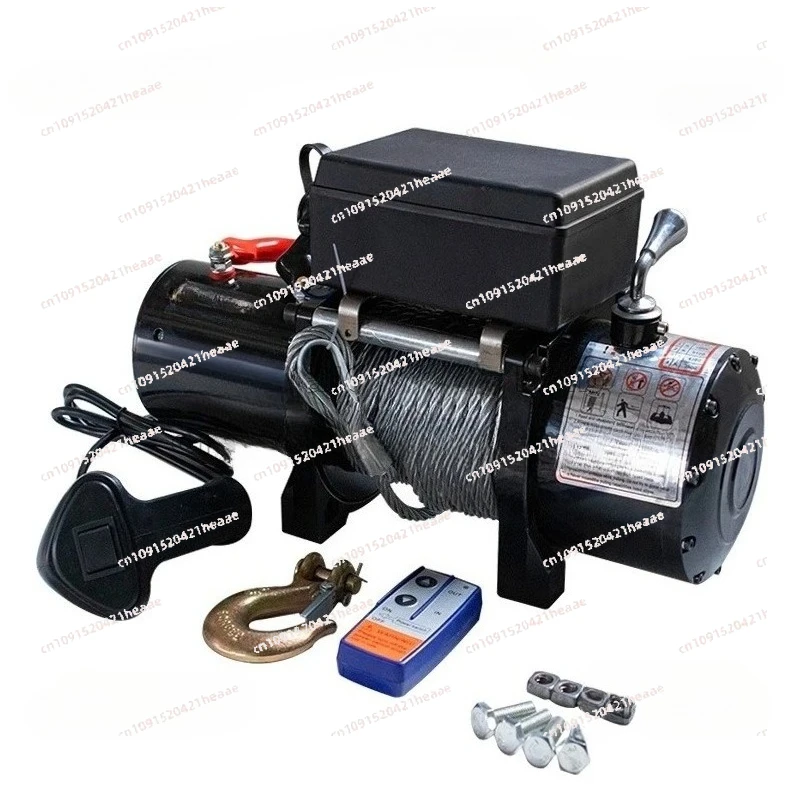 Suitable for Off-road Vehicle Winch Electric Winch Traction for Vehicle Crane  Vehicle Off-road Winch 3000lbs 12V 24V