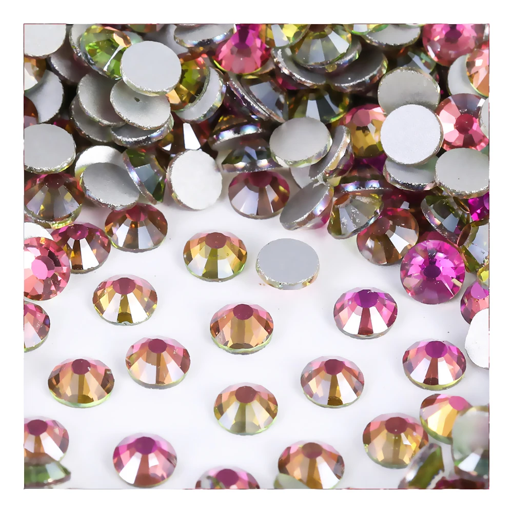 Vitrail Rose ss3-ss30 sparkling Art nail flat back Non Hot Fix rhinestones crystal strass diamond glitter stone for DIY garment