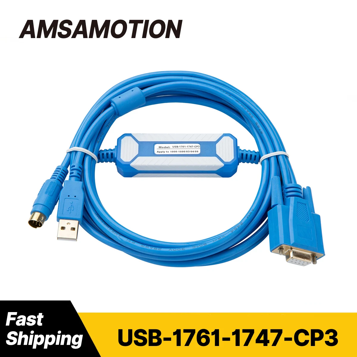 USB-1761-1747-CP3 Suitable for Allen Bradley SLC5/03/04/05 MicroLogix 1000/1200/1500 Series PLC Programming Cable
