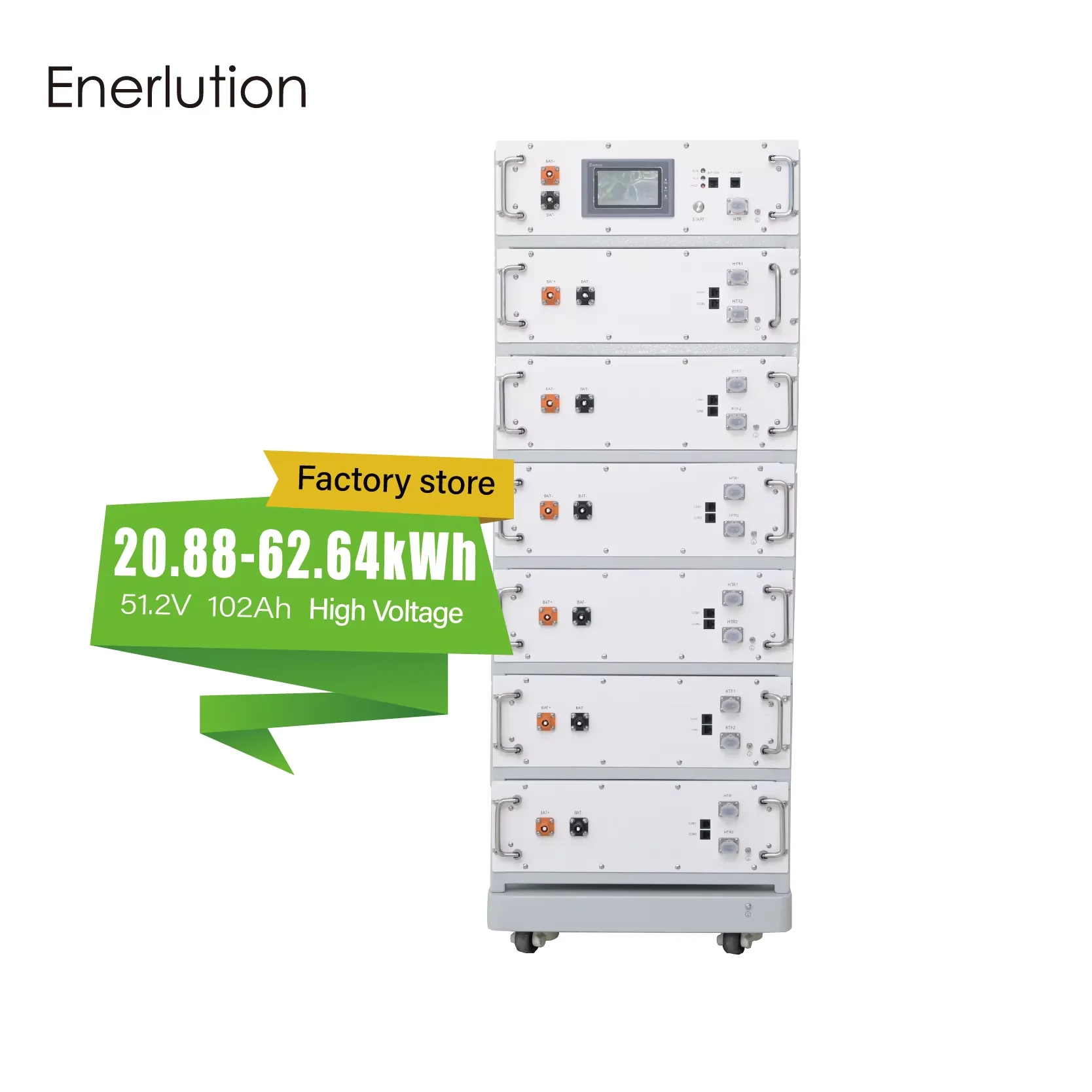 Rack-Mounted Stackable LifePO4 Battery Storage 20Kw 25Kw 30Kw 35Kw Solar Lithium Ion Battery for Residential Energy Storage