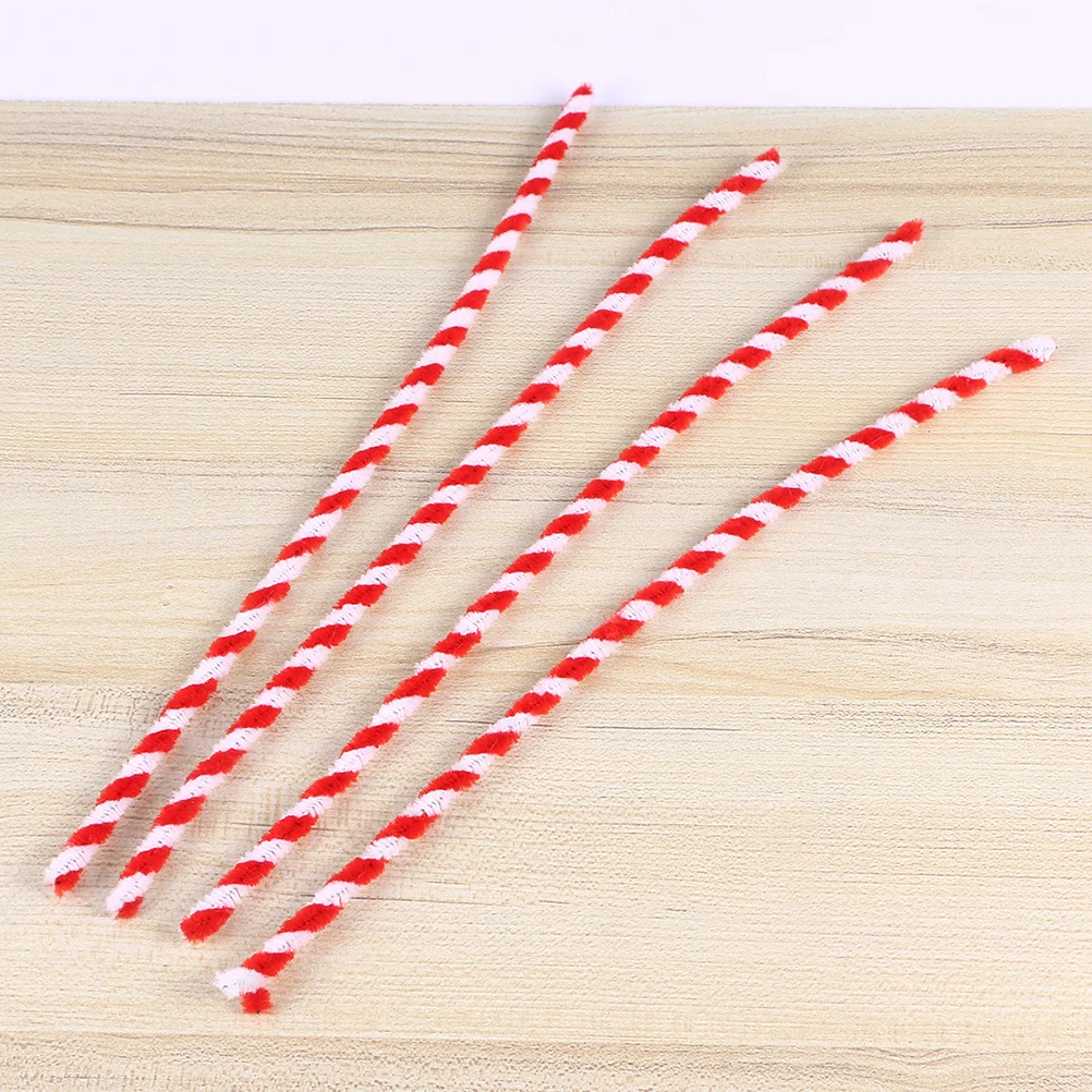 

100Pcs Twistable Metal Chenille Stems Double Colors for DIY Kindergarten Primary School Creative Hand Bending Metal