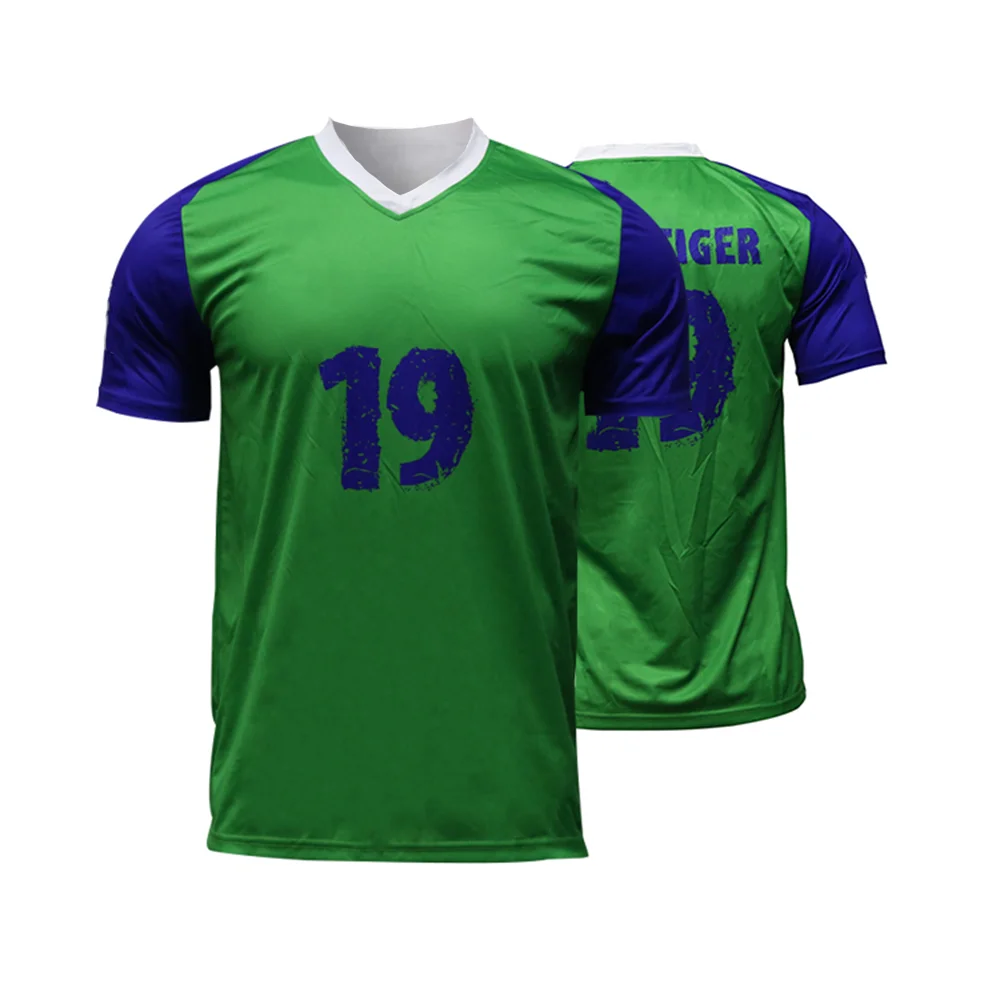 camisa-aufsteiger-19-de-2025-listra-contrastante-verde-azul-elevada-'19'—'aufsteiger-19'-costas-reflexivas-para-borda-esportiva-unissex-de-rua