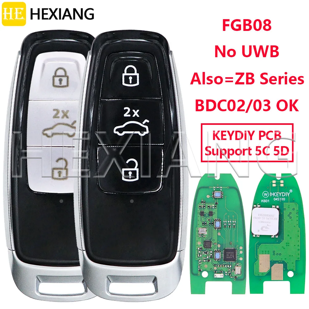 

HE KEYDIY PCB MQB49/5C 5D FBG08 Support No UWB Also Can As ZB Used Car Remote Key Or Shell For Audi BMW Porseche VW Volkswagen