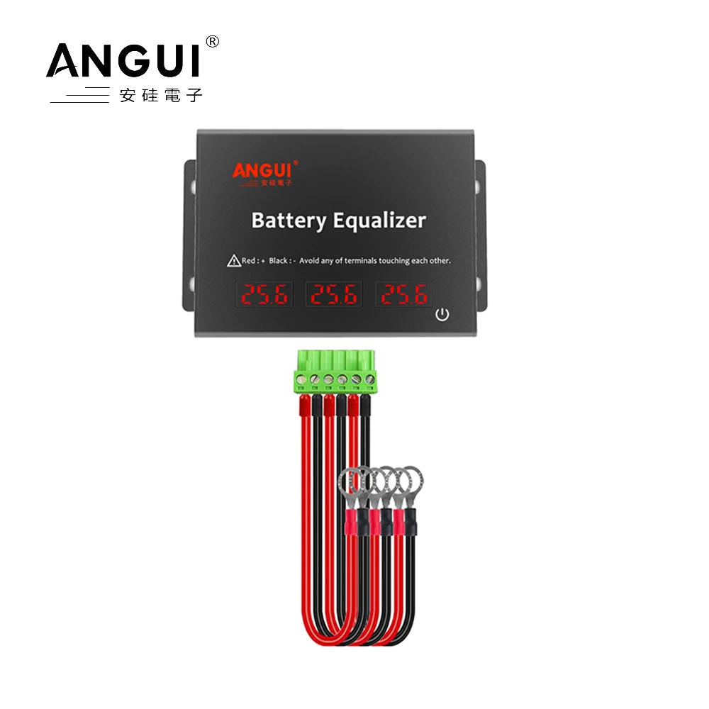 ANGUI KBM202S 2 x 24V Batterij Actieve Equalizer 48V Batterij Balancer 2S LED Display Loodzuur Gel Batterijen Serie Actieve NCM