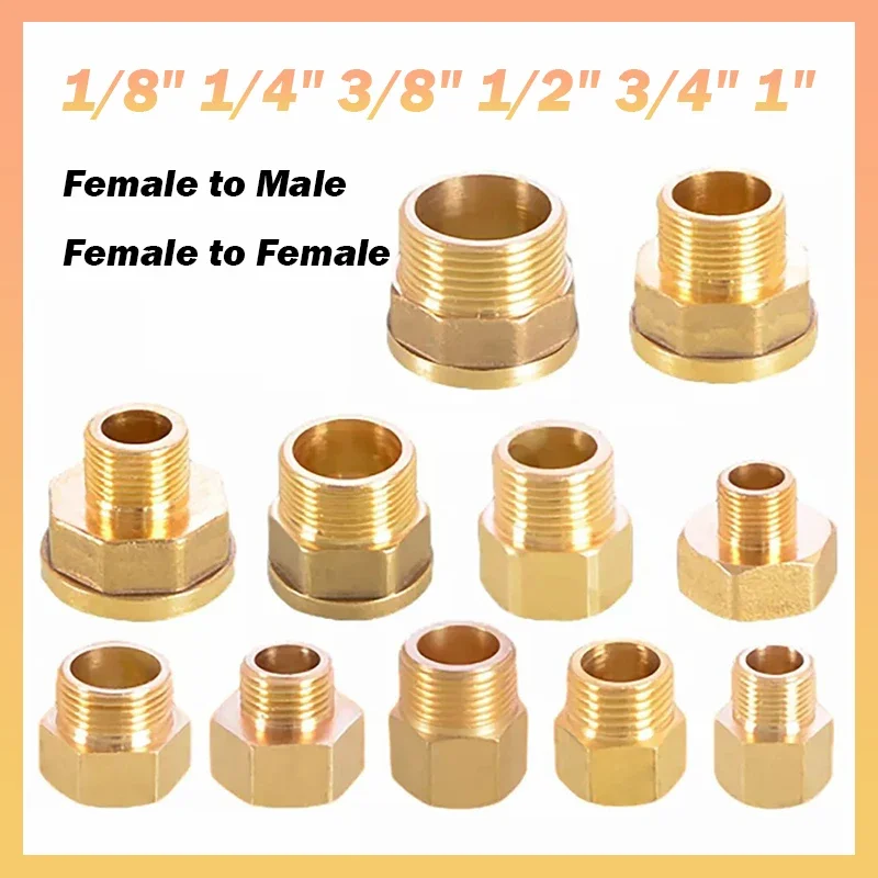 Adattatore riduttore in ottone BSP 1/8