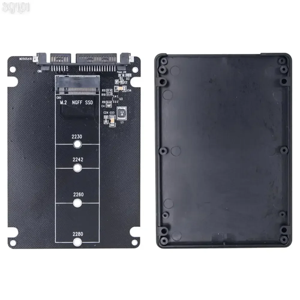 5-1PCS M.2 NGFF SSD To SATA3 External Hard Drive Box Dual-Use Hard Disk Adapter Board M.2 NGFF To SATA3.0 Adapter Card for PC