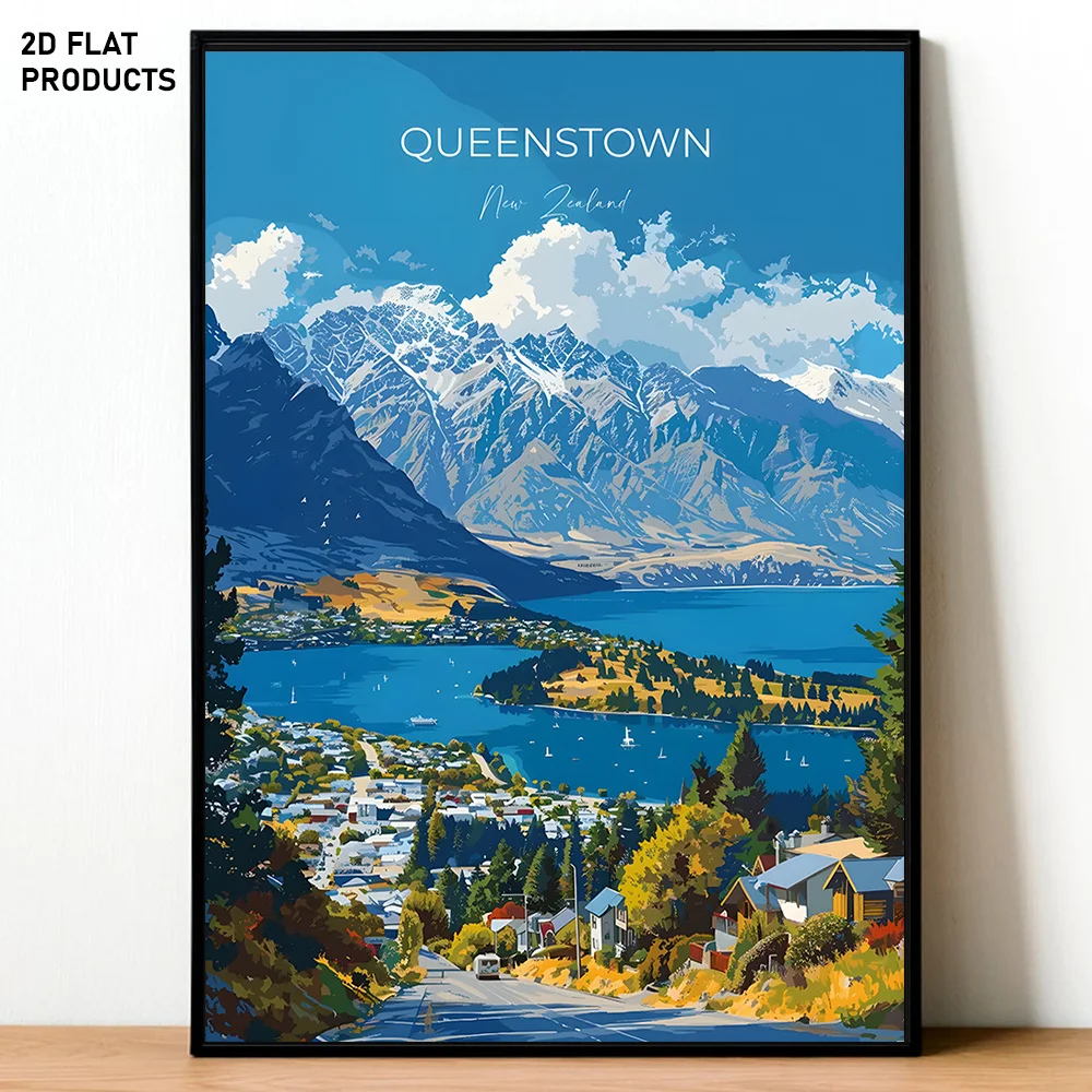 1000 PCS Puzzles for Adults Scenery of Queenstown,New Zealand,Jigsaw Puzzles Educational Games Colorful Puzzles Gifts Home Decor