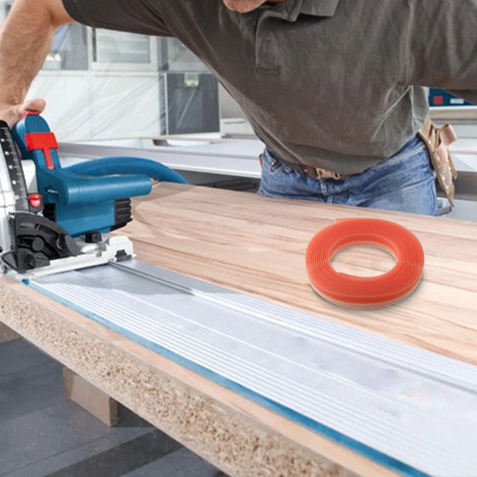 

Precision Cutting Carpentry Track Saw Guide Rail Splinter Guard Replacement 5 Meter Length Compatible With FS/2