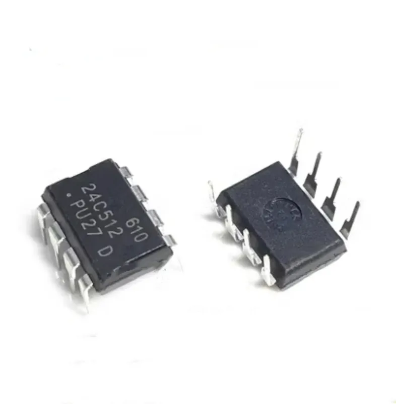 

50PCS AT24C512-10PI-2.7 AT24C512-10PU-2.7 PU27 PI27 DIP8 New Original