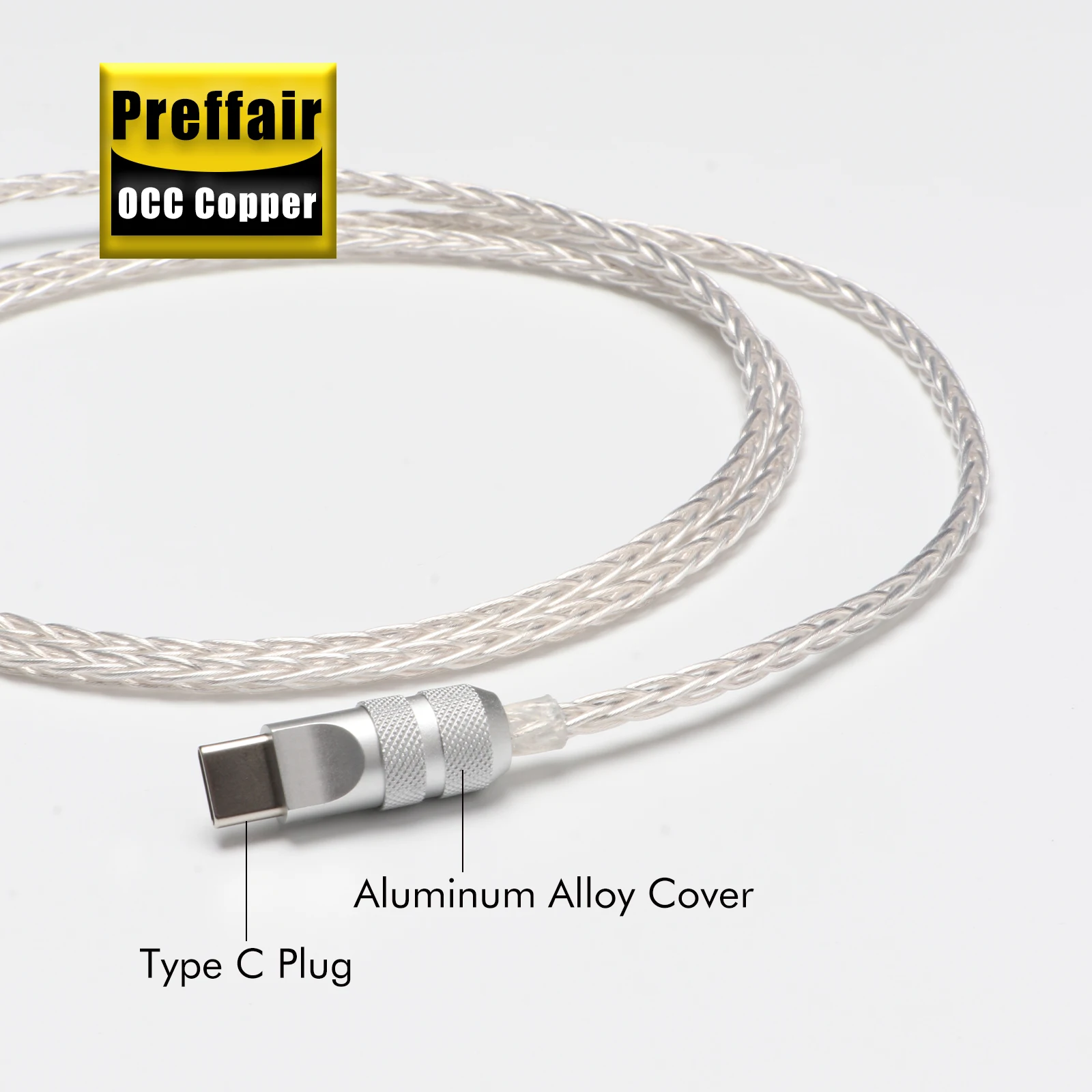 Preffair B＆W Px8 Px7s2e USB-C to 3.5mm Cable Bowers PX8 Headphone Cable 4.4mm to type C pi7 px7 s2 Headphone Upgraded Cable