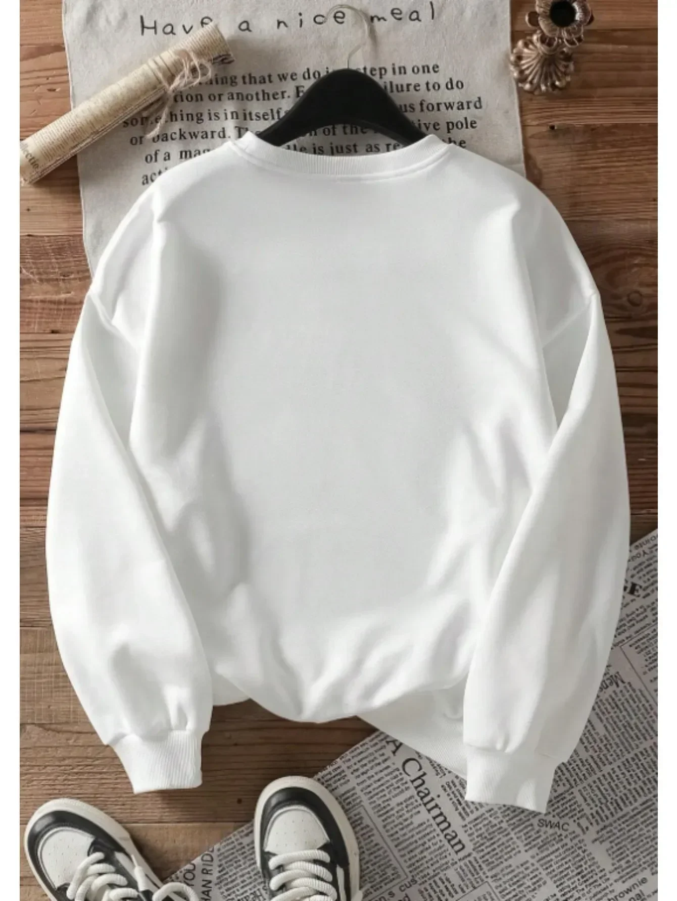 سترة رجالية بأكمام طويلة ورقبة دائرية مطبوعة على شكل يسوع، نسخة عادية مريحة، خريف رجالي