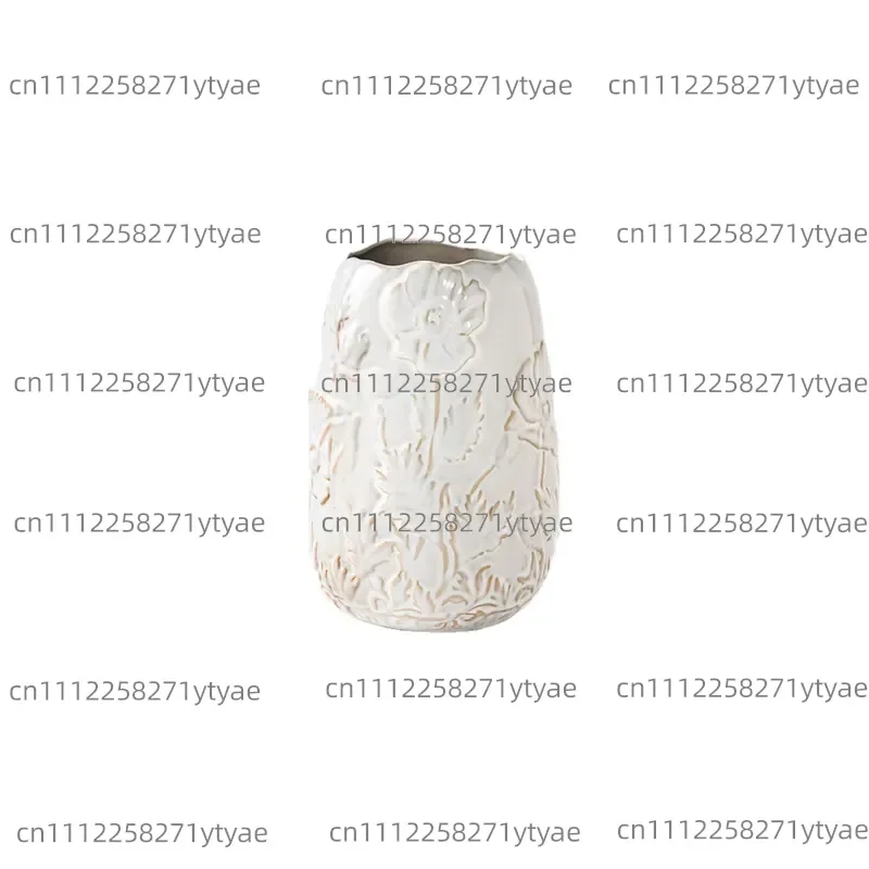 Suitable for Living Room Decoration Ceramic Ivory Vase