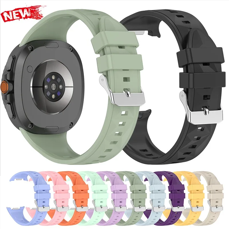 Silicone Band for Samsung Galaxy Watch 8 Classic/40 44mm Smart Band for Galaxy Watch 40/44mm  Classic Accessories Watch 8 Strap